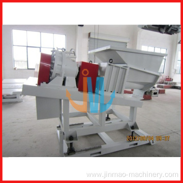 Conical twin force feeder for plastic machine